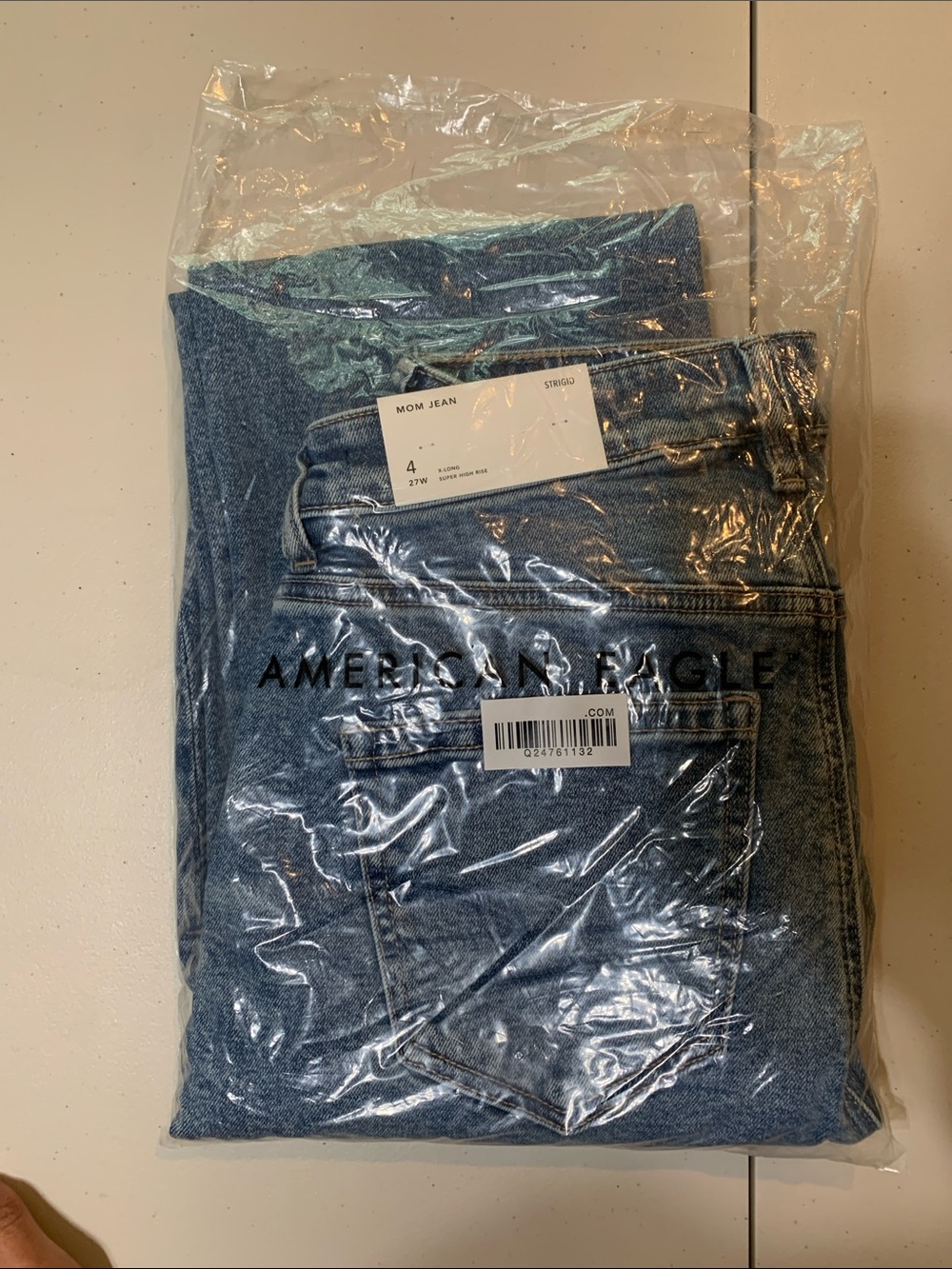 American Eagle Outfitters Blue Relaxed Mom Jeans